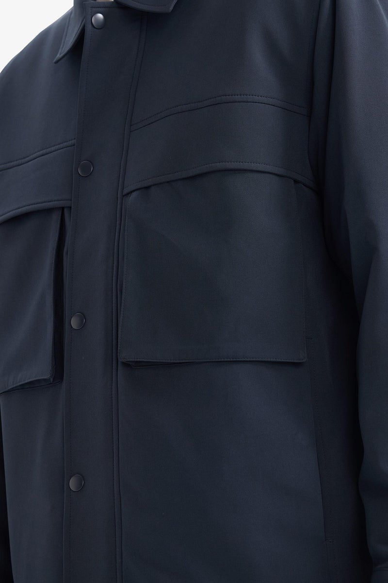 DeFacto Blue Man Regular Fit Polo Collar Waterproof Jacket Casual - Image 5